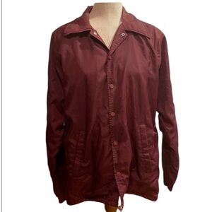 Quality The Mens store Jacket lined windbreaker burgundy red S 11 vintage